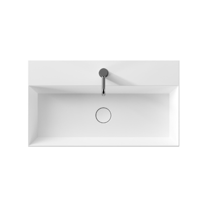 Marlow 810mm Matt White Wall Hung Basin